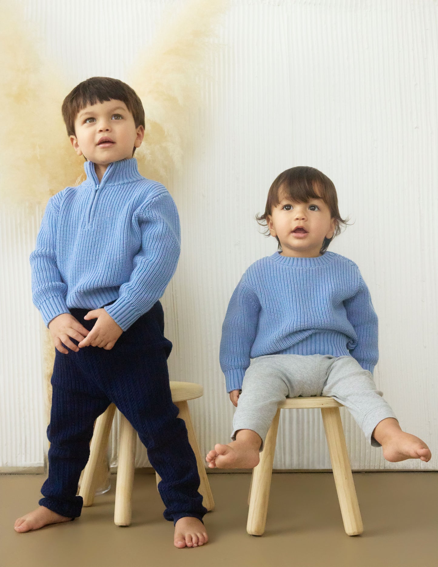 MÔME CHOIX Baby Machine Washable Cornflower  TENCEL Sweater