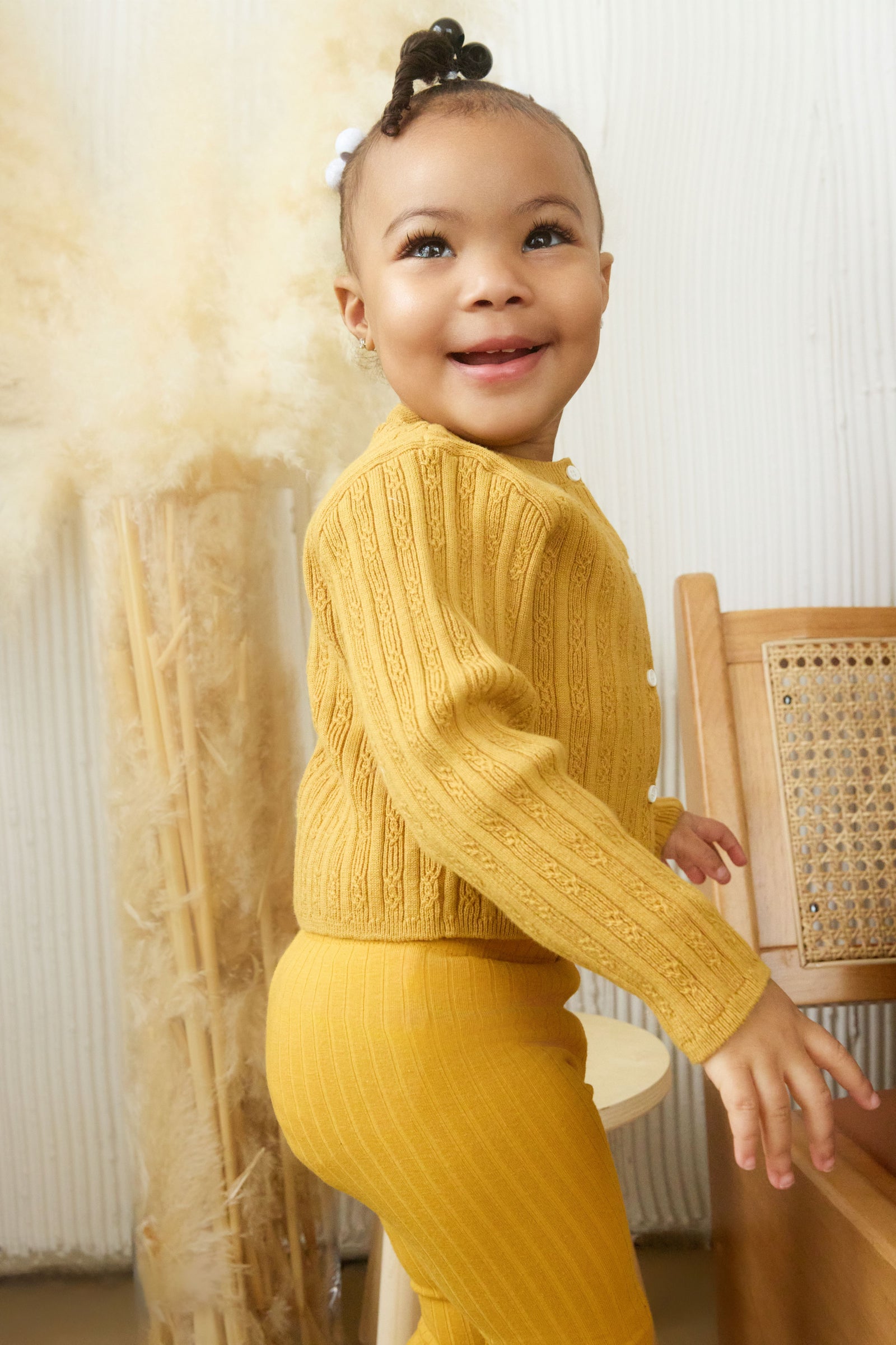 MÔME CHOIX Ribbed Cashmere Cardigan