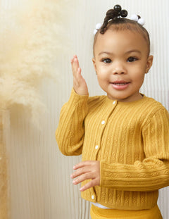 MÔME CHOIX Ribbed Cashmere Cardigan