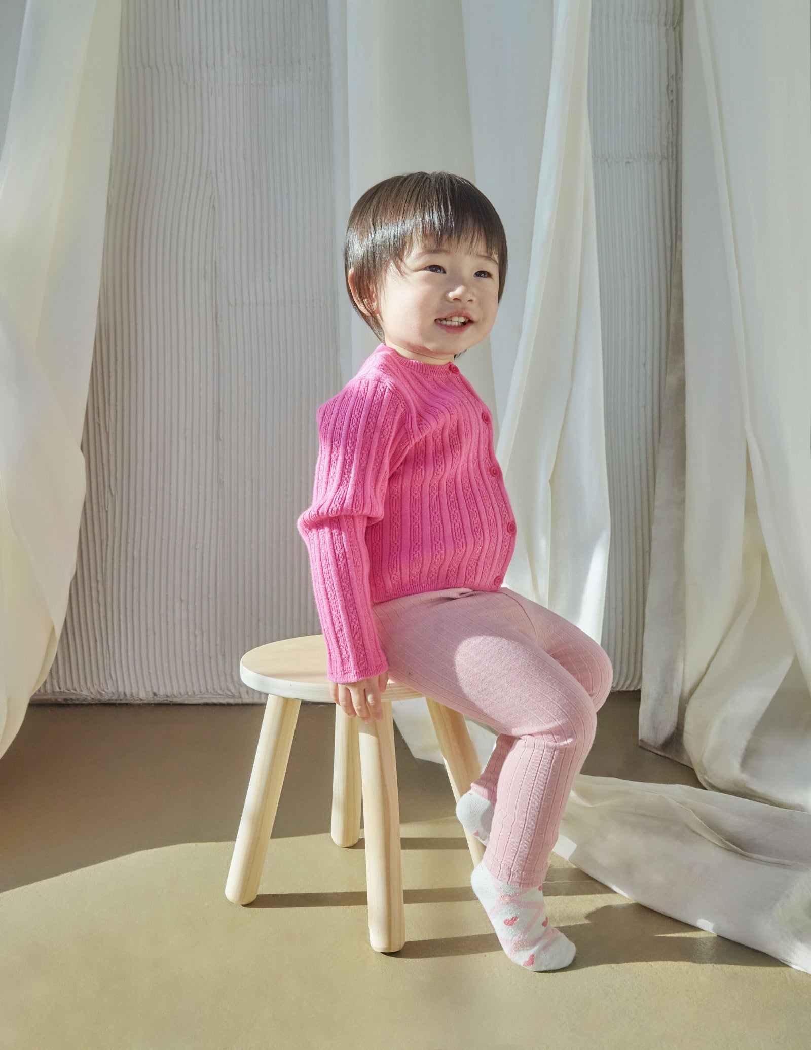 MÔME CHOIX Ribbed Cashmere Cardigan