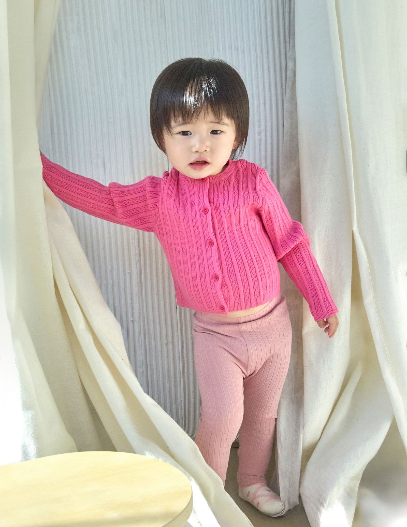 MÔME CHOIX Ribbed Cashmere Cardigan