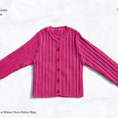 MÔME CHOIX Ribbed Cashmere Cardigan