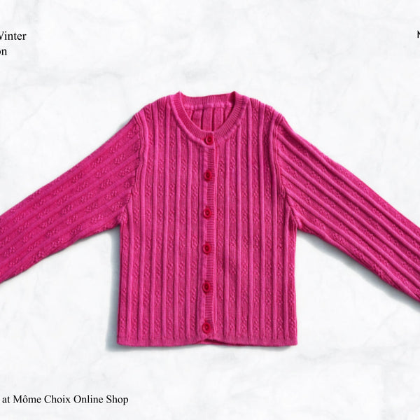 MÔME CHOIX Ribbed Cashmere Cardigan