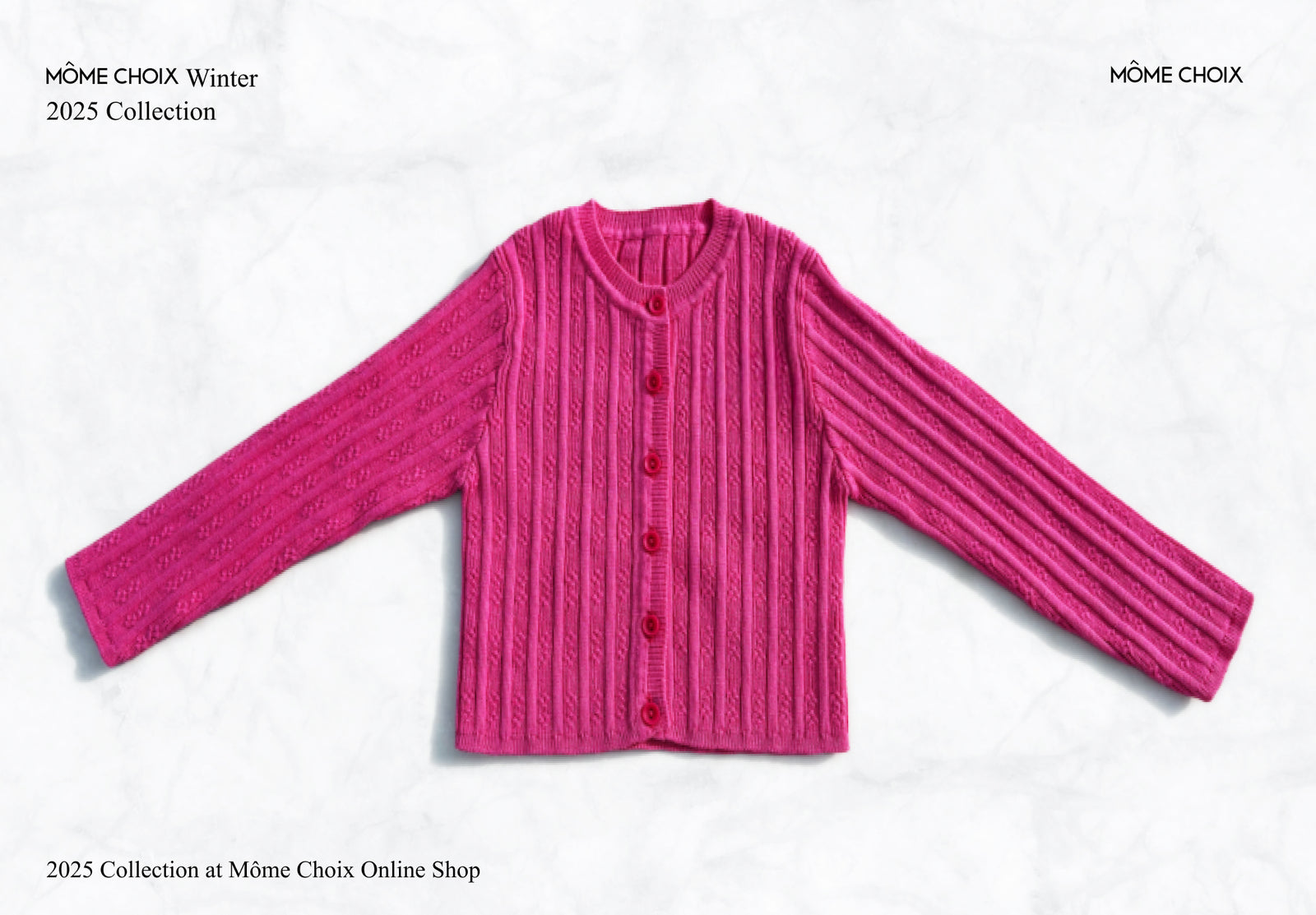 MÔME CHOIX Ribbed Cashmere Cardigan