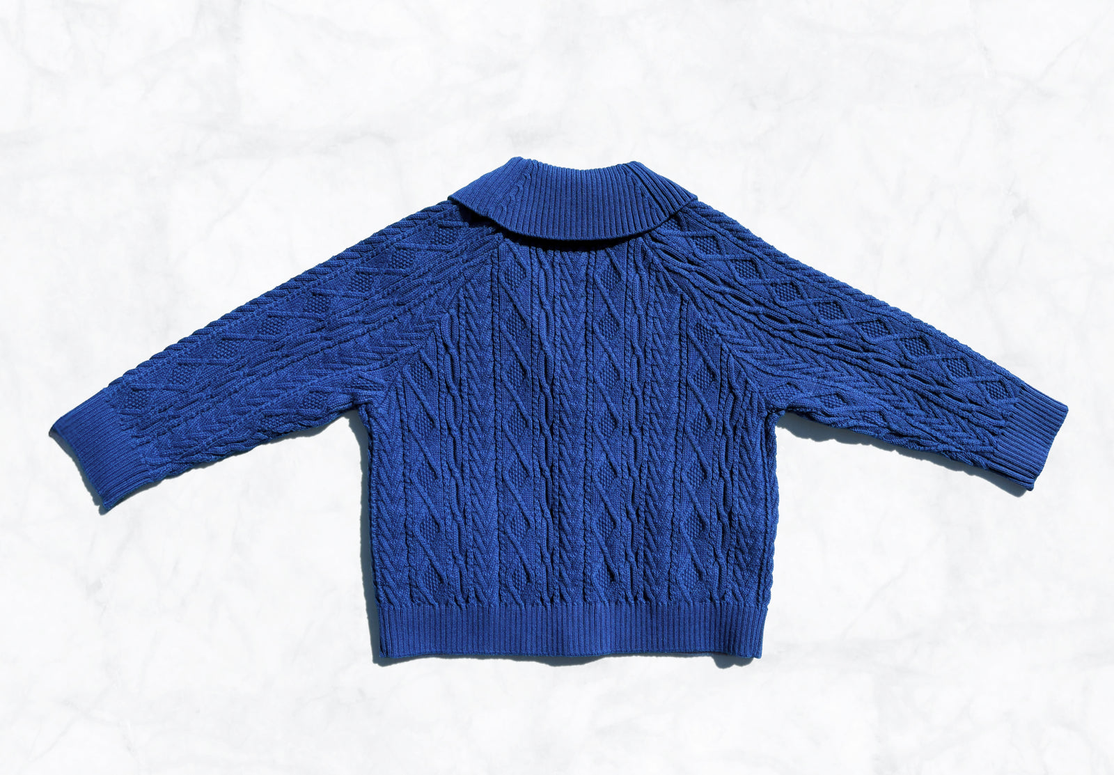 MÔME CHOIX Royal Blue Collared Cardigan