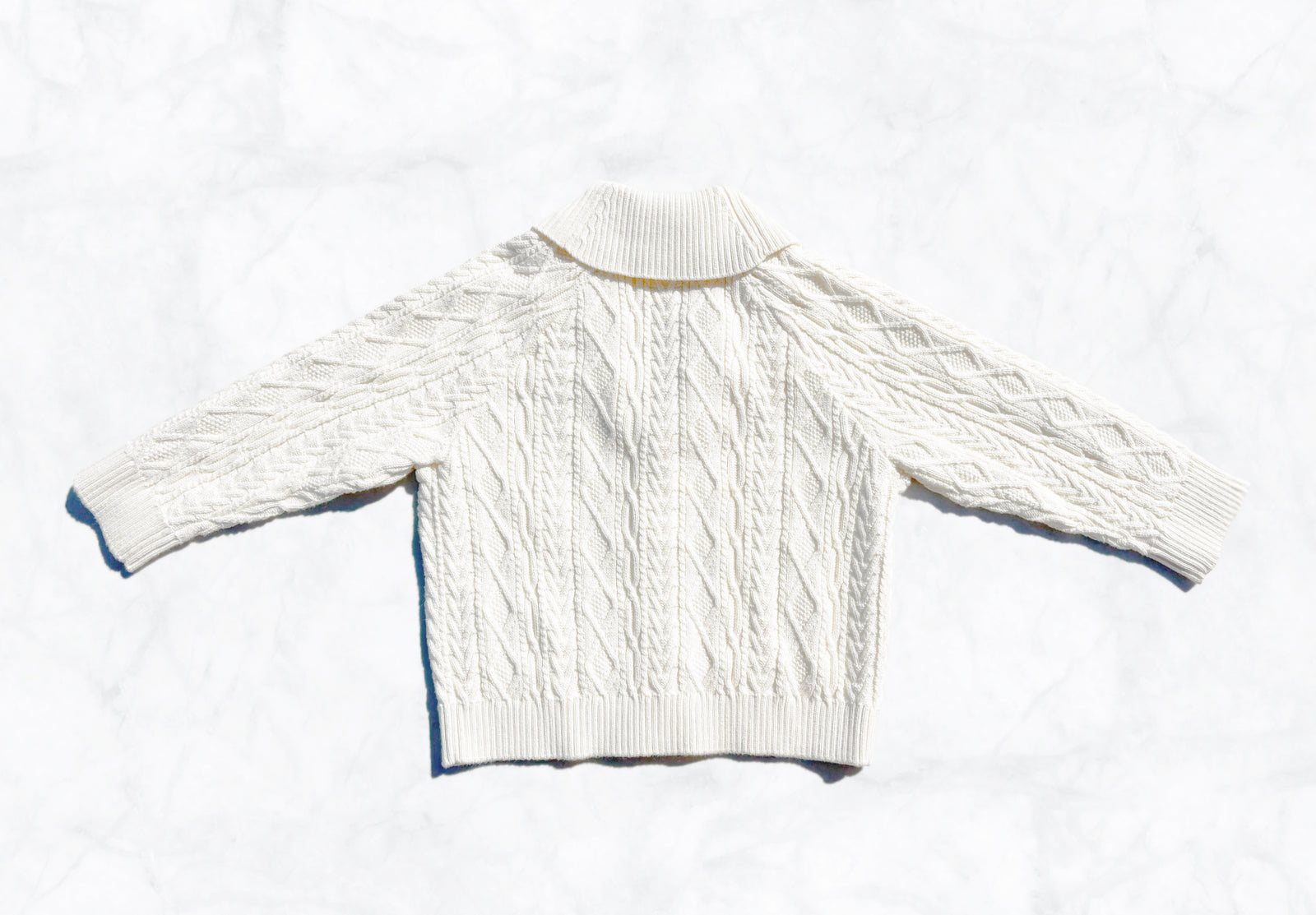 MÔME CHOIX White Collared Cardigan