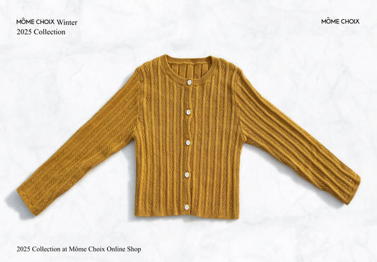 MÔME CHOIX Ribbed Cashmere Cardigan