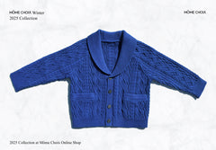 MÔME CHOIX Royal Blue Collared Cardigan